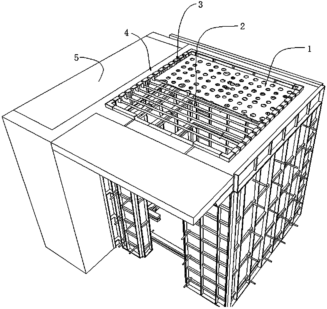 Building elevator shaft mouth safety protection platform