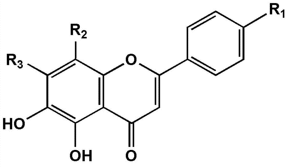 Application of compound with flavone skeleton structure as Parkinsonism treating medicine