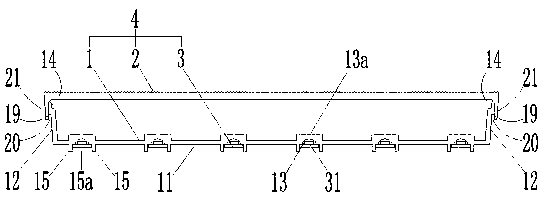 Backlight source of modular lamp box and light-emitting module