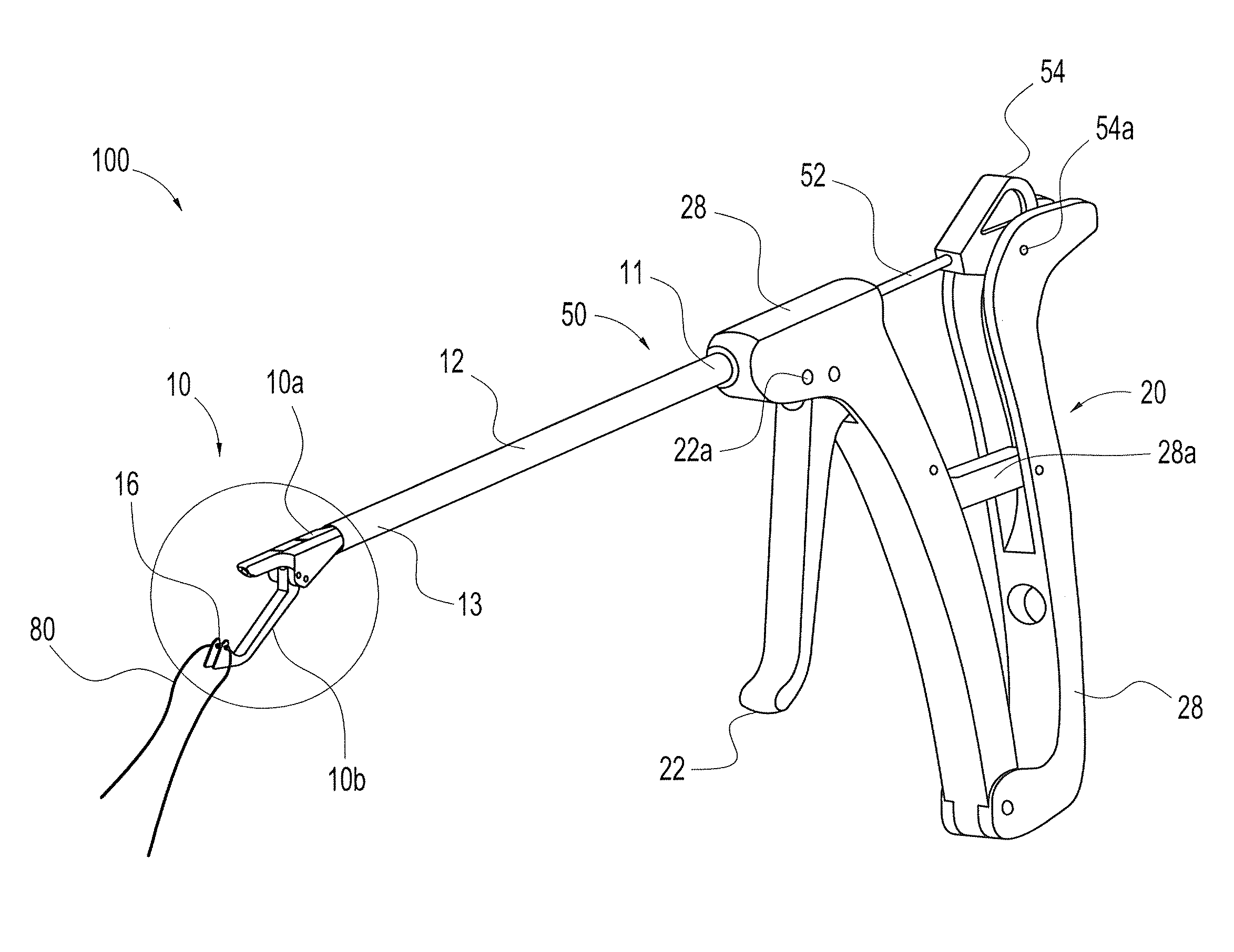 In-line suture passer and method of passing suture