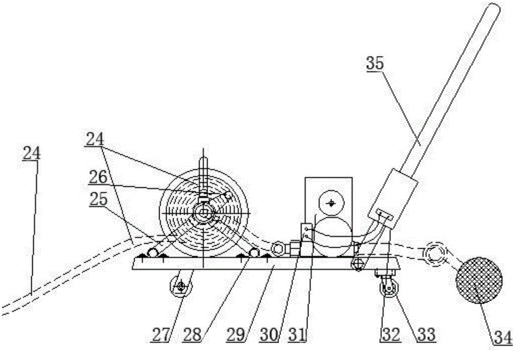 A kind of electric lift type seedling watering machine and watering control method