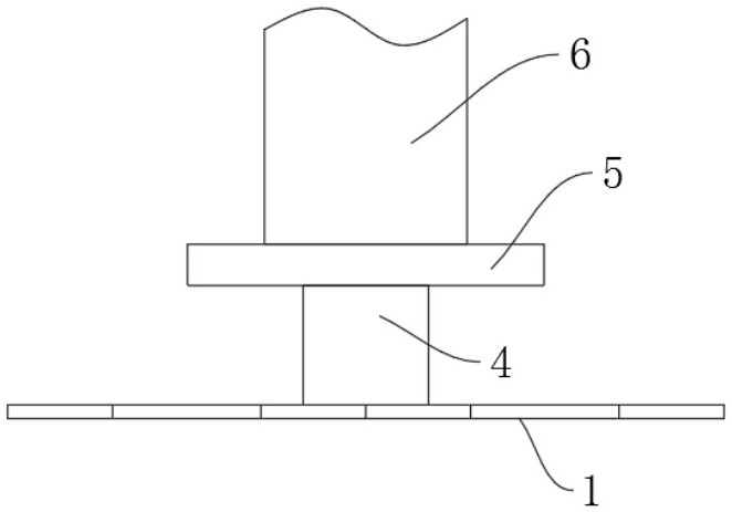 Large-span equipment frame foundation leveling and assembling construction device and method