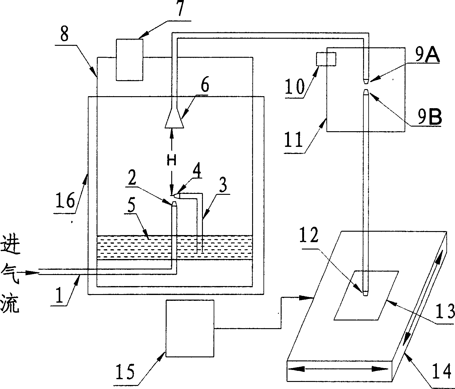 Electronic device for direct slurry atomization and deposition