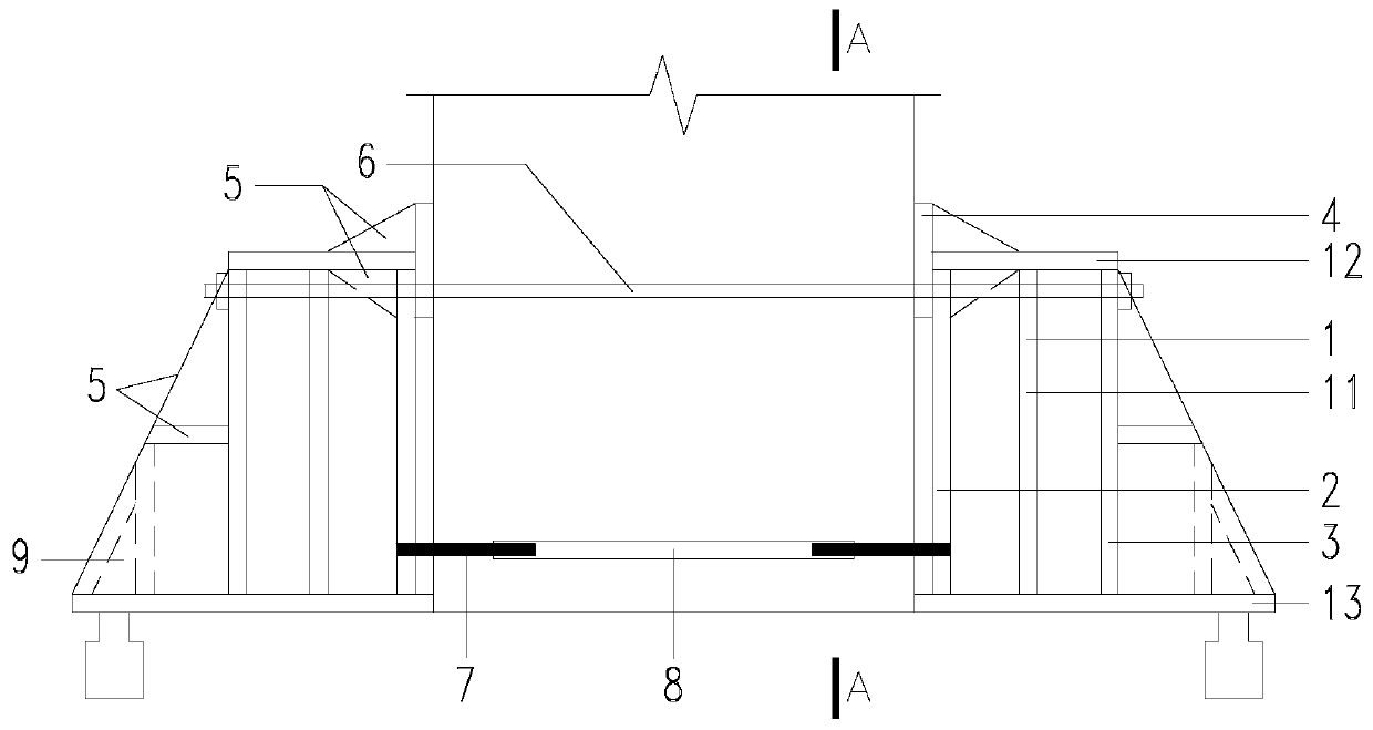 Self-balancing steel underpinning device