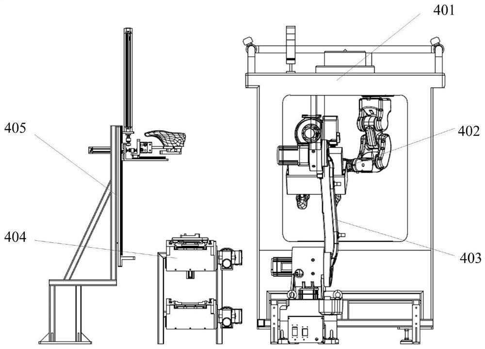 Integrated paint spraying device for shoes