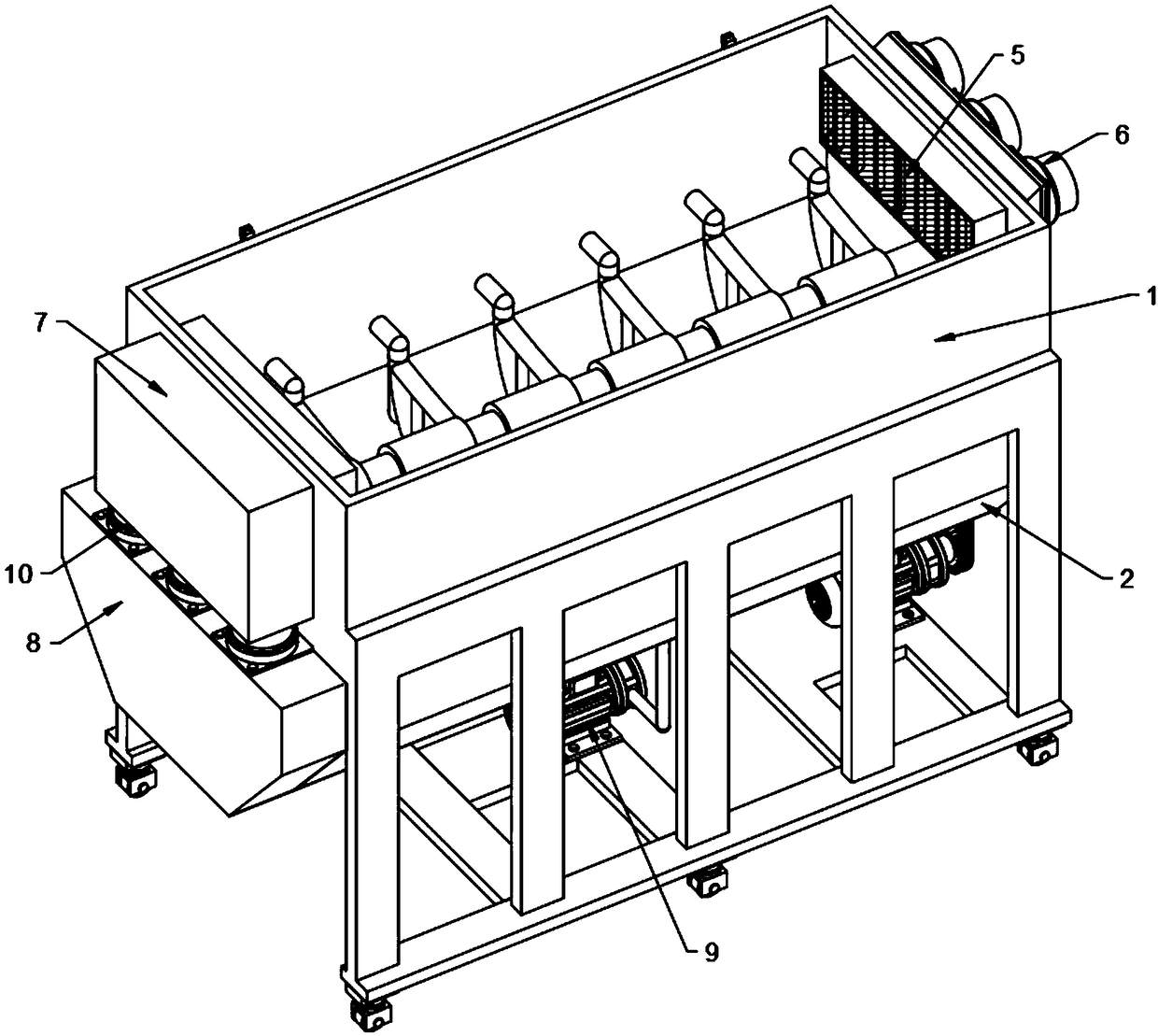 Matched grain drying device for agricultural production