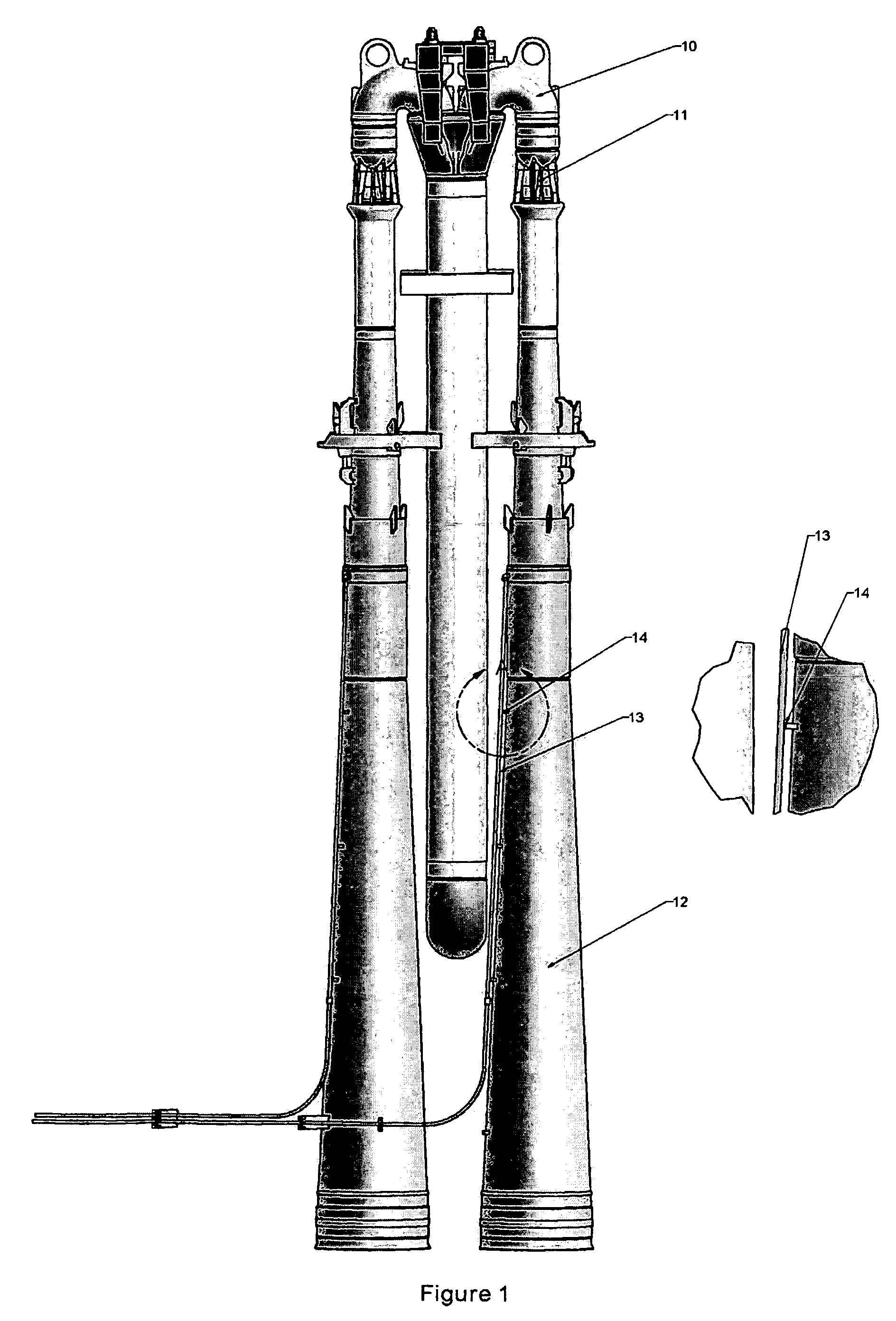 Reactor jet pump sensing line frequency measurement