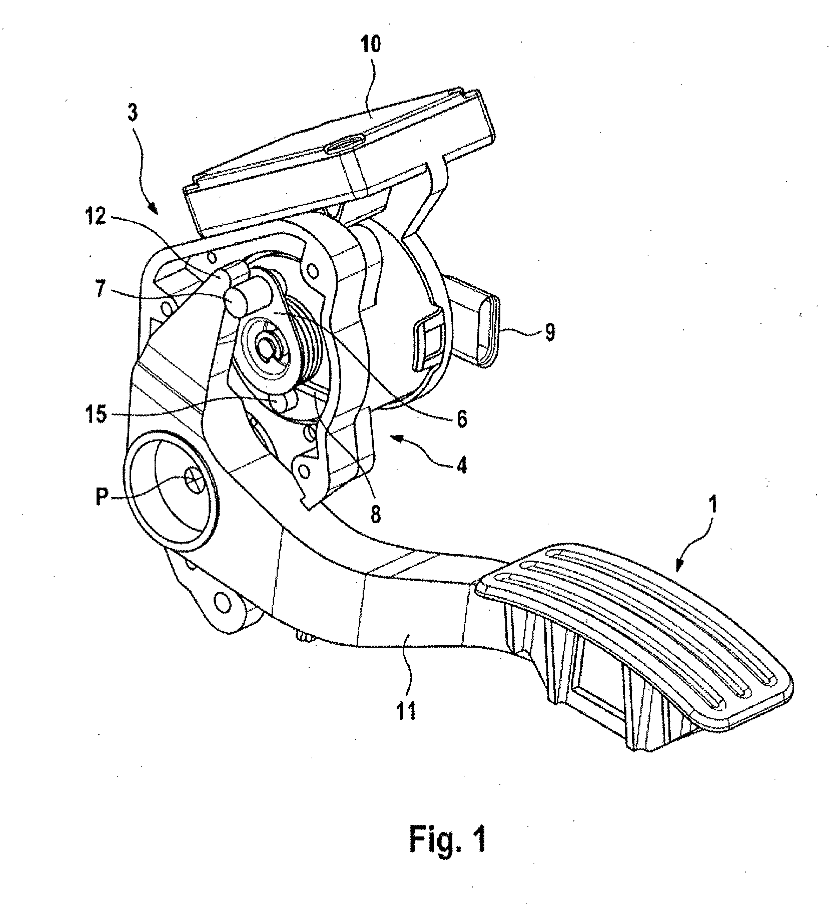 Method for operating an accelerator pedal unit for motor vehicles