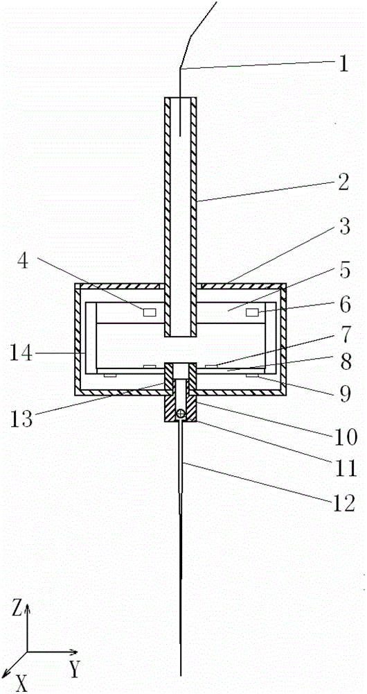 Acupuncture needle capable of measuring six-component micro-force of traditional Chinese medicine acupuncture manipulation