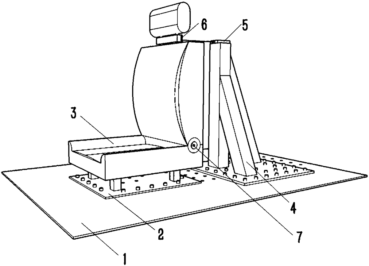 Chair dynamic flexibility test device and test method