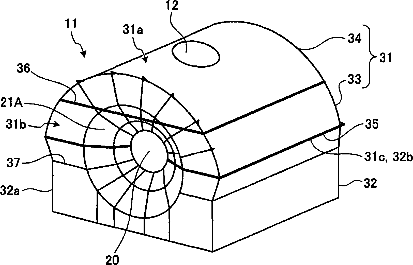 Compartment structure for steam turbine