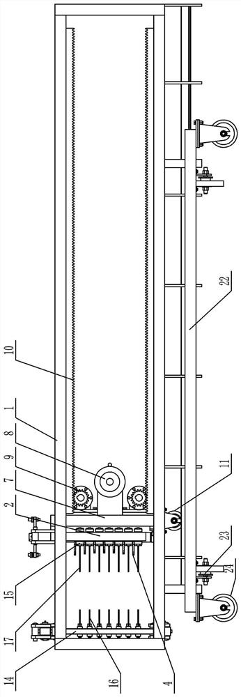 Light wallboard mandrel core pulling device and core pulling method thereof