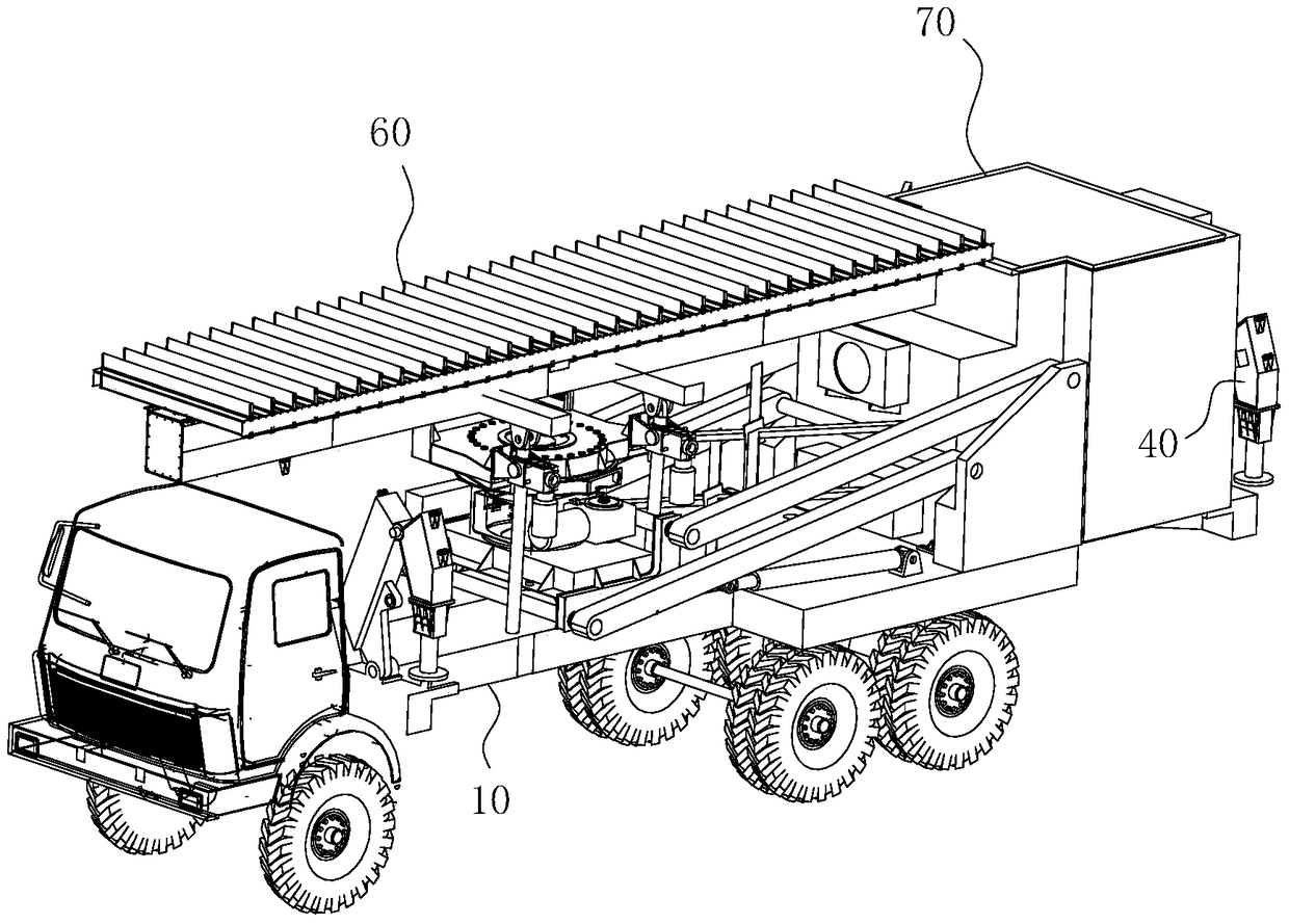 Mobile large air traffic secondary radar