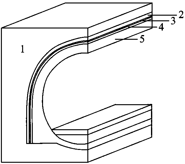 Structure system for reducing tunnel lining frost heaving force in cold region