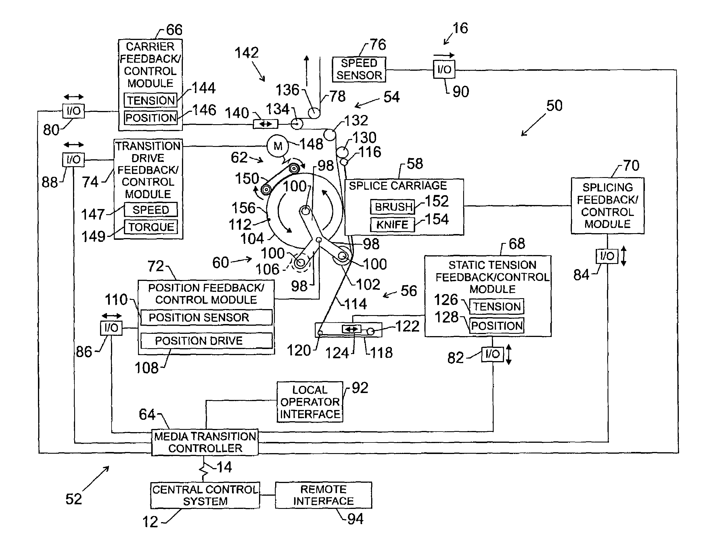 Reeled material splicing method and apparatus