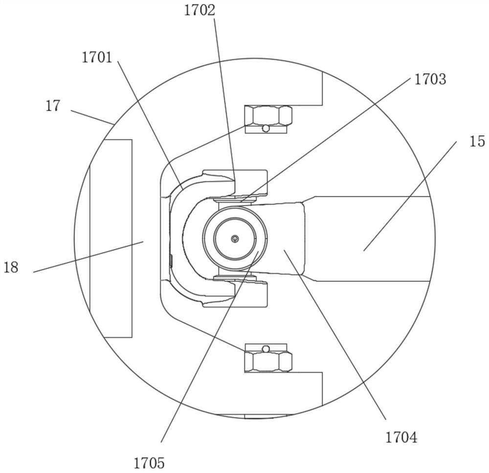 A lateral stability reinforcement device and a semi-trailer based on a hub motor