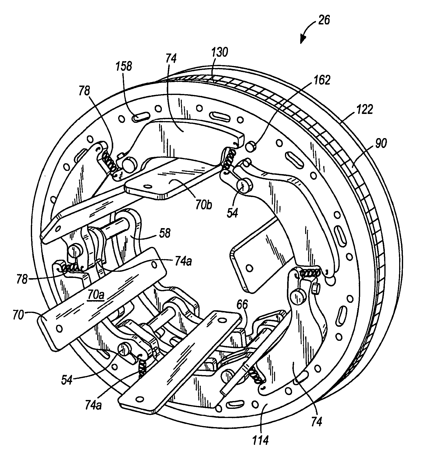 Rotating log clamp