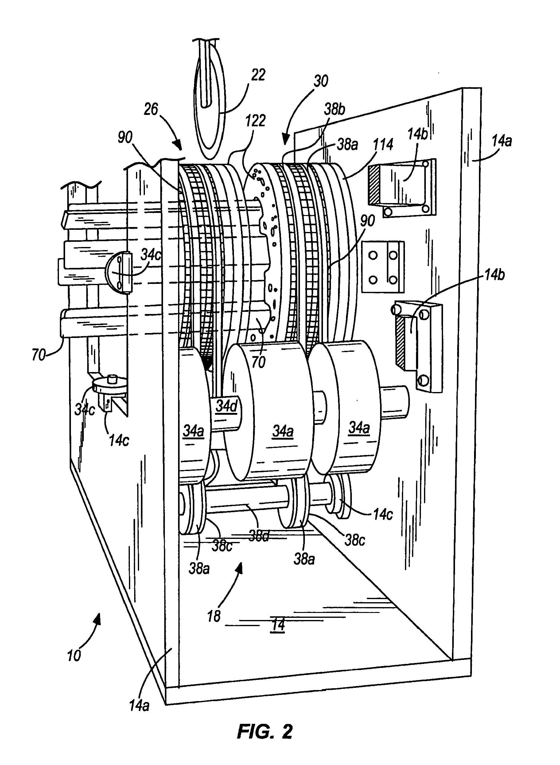 Rotating log clamp