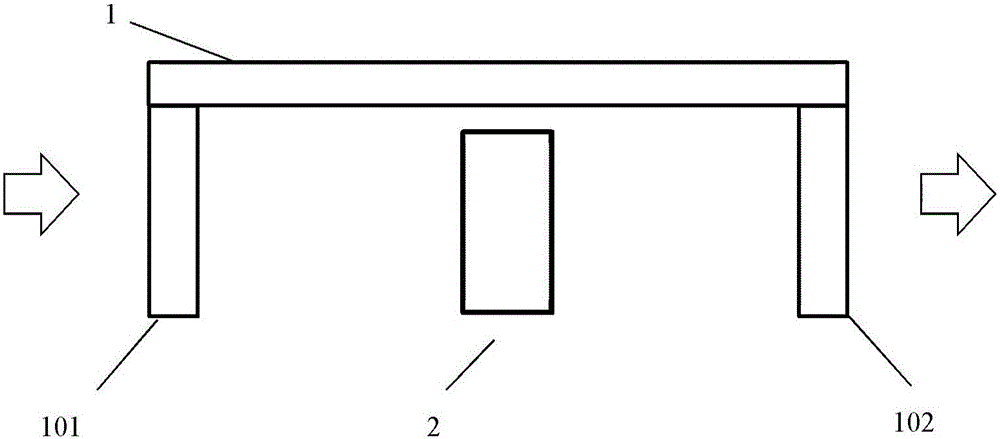 U-shaped heat pipe array device and air conditioning system with the same