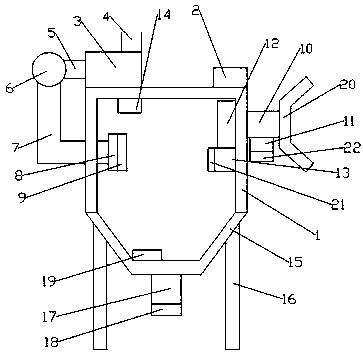 Industrial automatic dust removing device