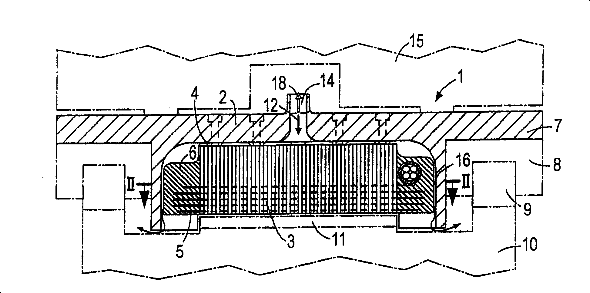 Air-cooled coil unit of a linear motor