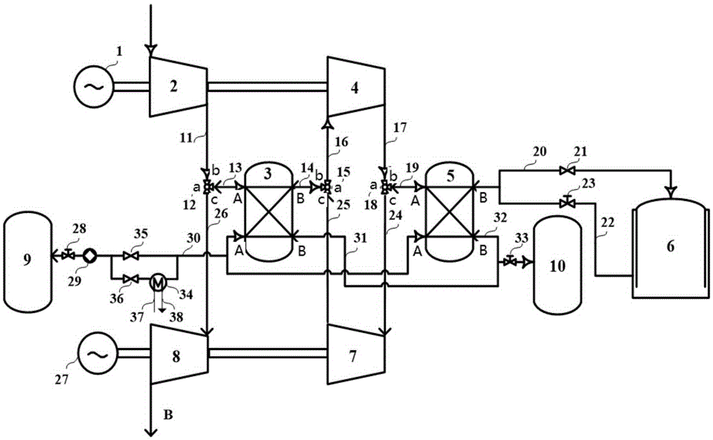 Novel heat accumulating type compressed air energy storage system