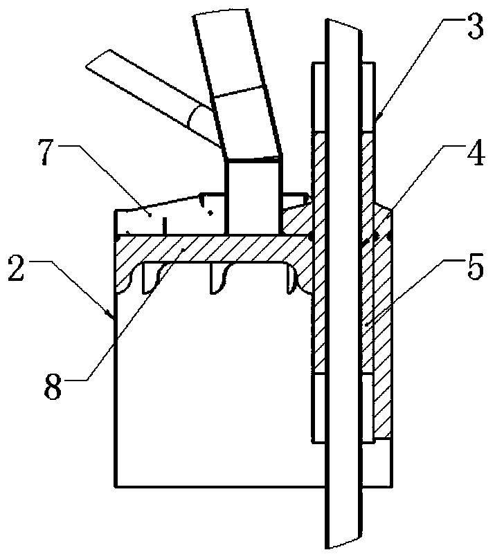 Pile cylinder composite truss type offshore wind turbine foundation and construction technology thereof