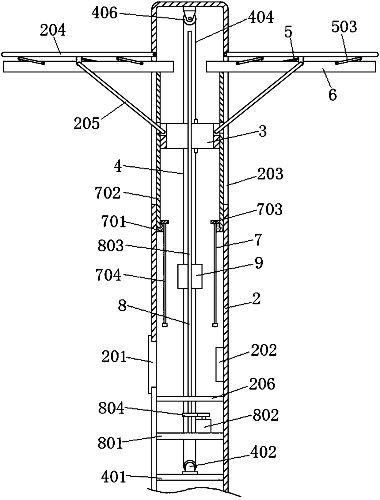 Bird feeding device matched with landscape lamp