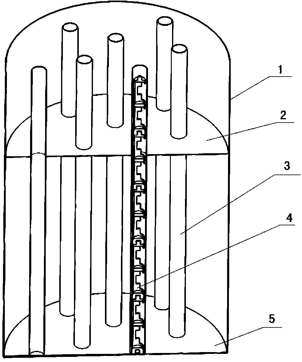 Standard source for radioactive waste barrel segmenting gamma scanning device scales