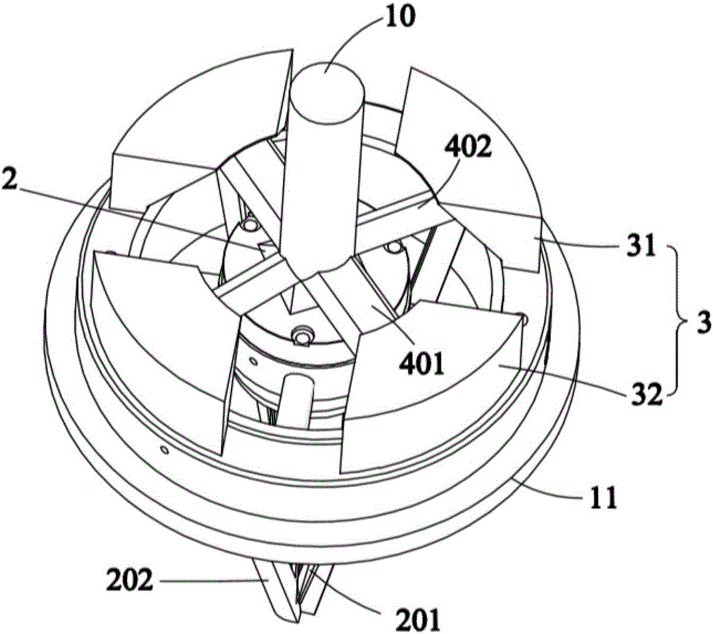 Laser multi-beam feeding cladding and preheating device