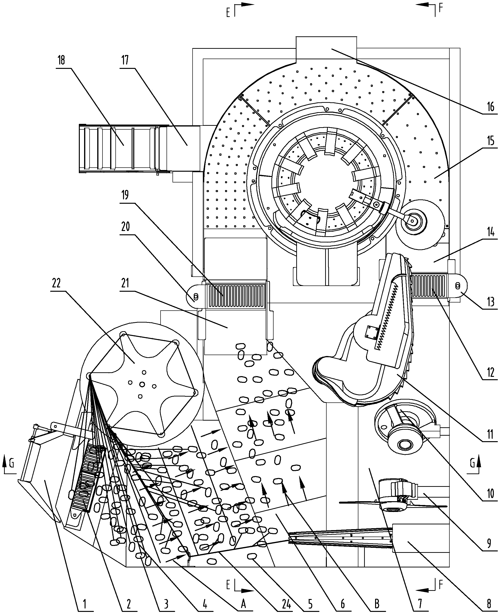 Comprehensive treatment method and comprehensive treatment device for cocoons without ends and basinetto silks on end neatening and groping head of automatic silk reeling machine