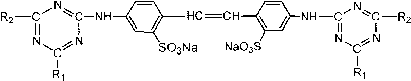 High-dispersivity fluorescent whitening agent and preparation method thereof