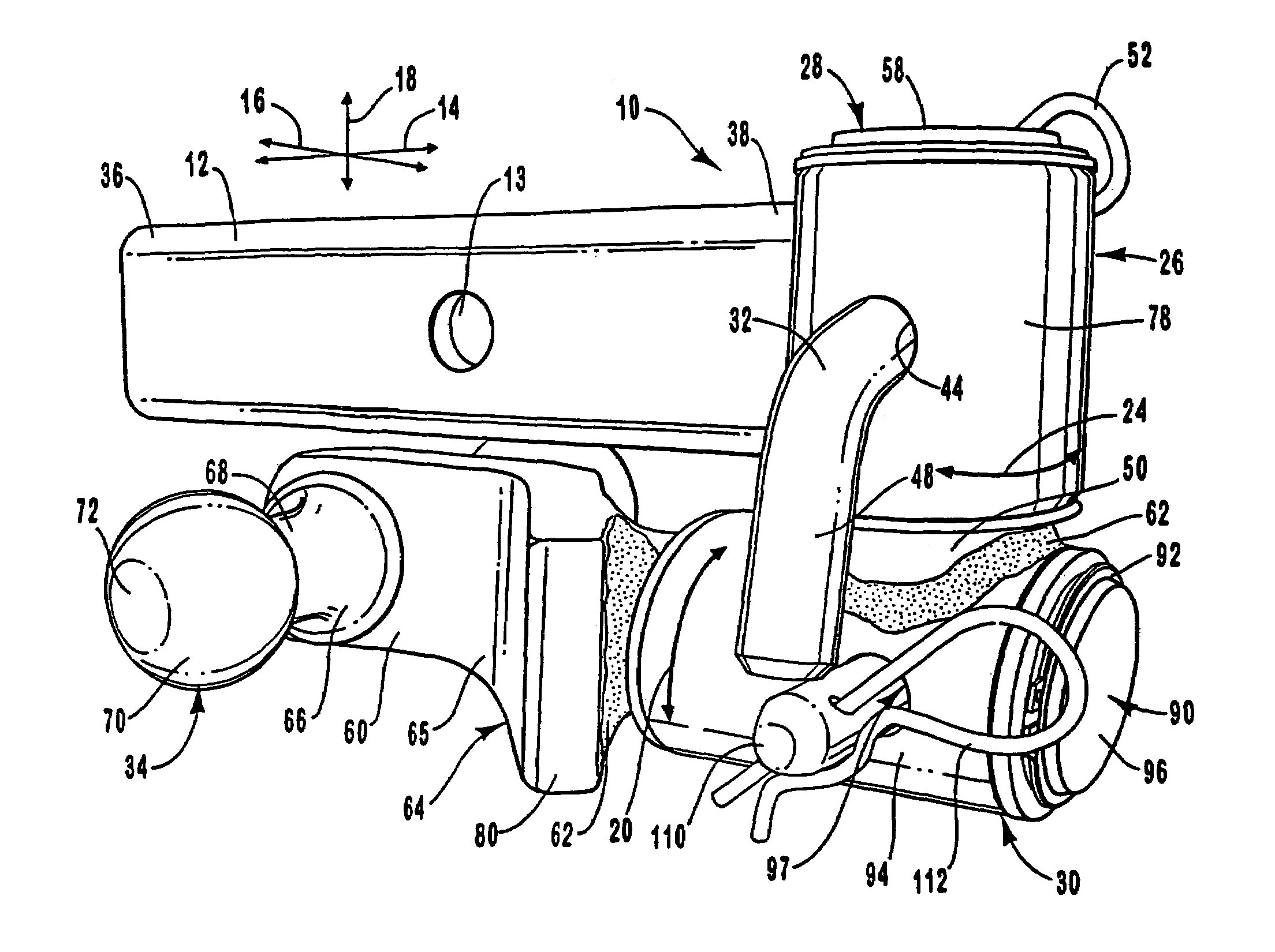 Stowaway, receiver hitch