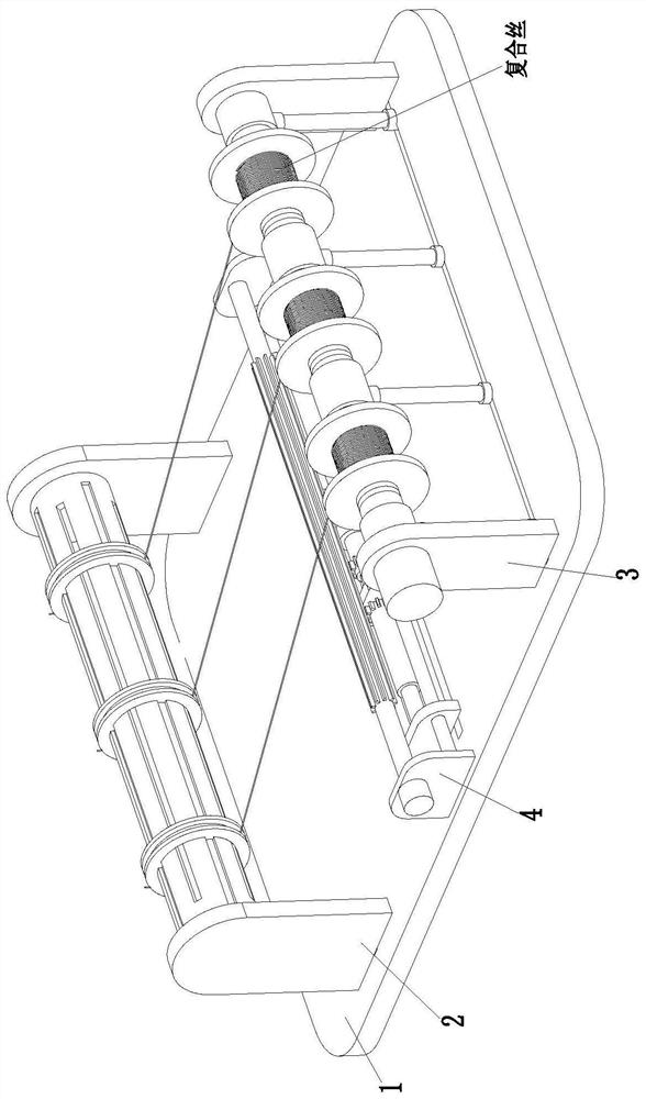 Processing system for preparing antibacterial composite filaments