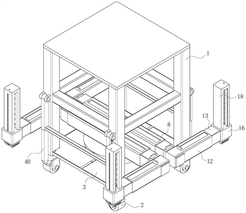 High-efficiency flatness detection device for engineering survey