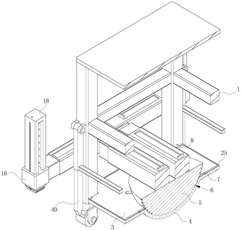 High-efficiency flatness detection device for engineering survey