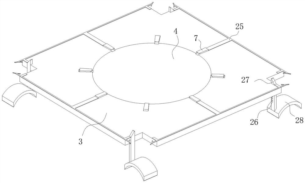 High-efficiency flatness detection device for engineering survey