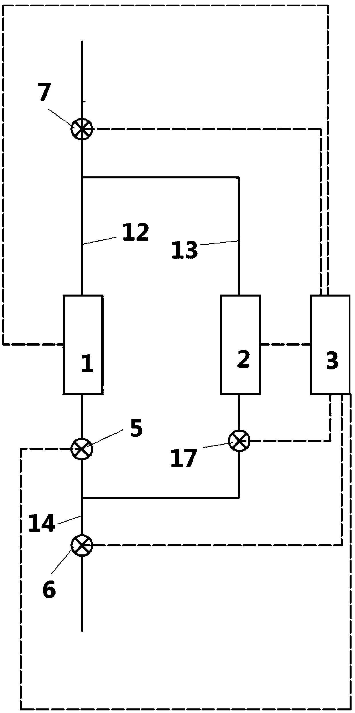 Power station boiler waste heat utilization system based on fume temperature communication control valve