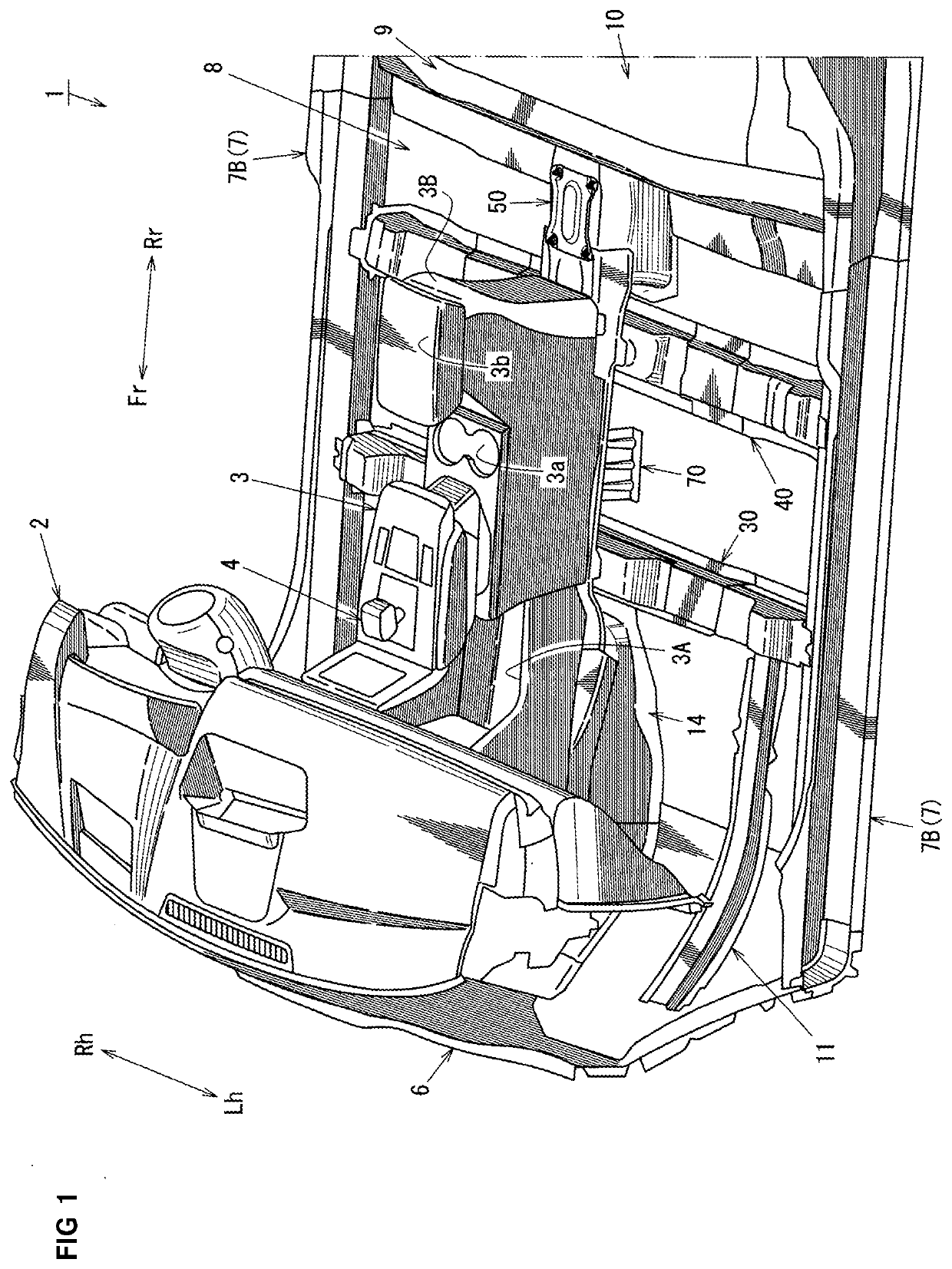 Lower vehicle-body structure of electric vehicle