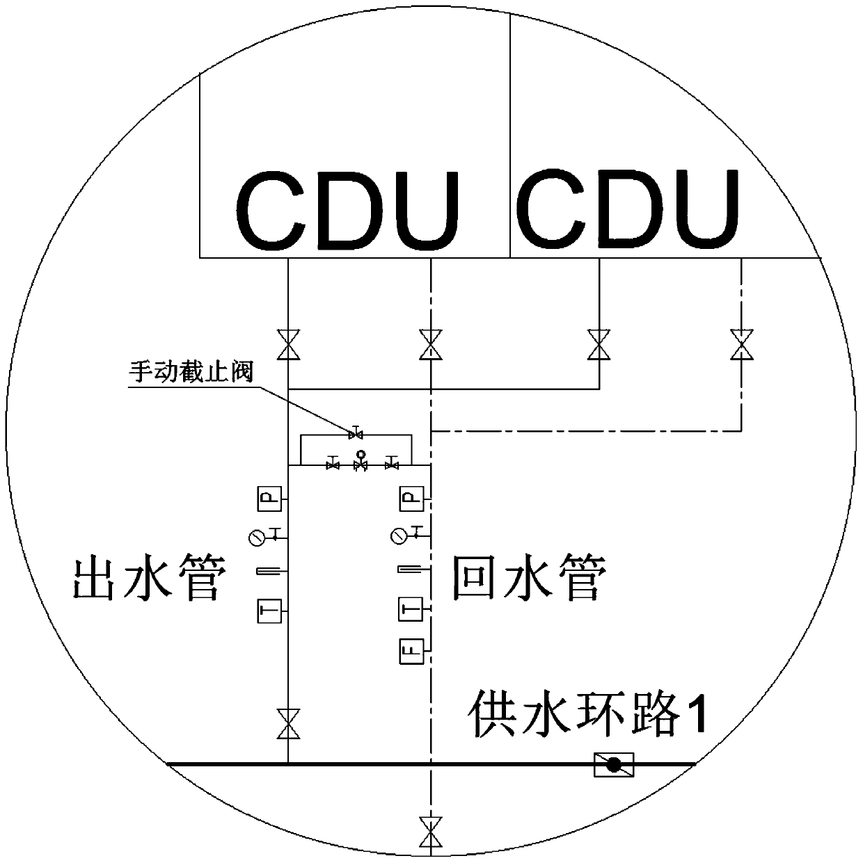 High-performance computing data center loop system