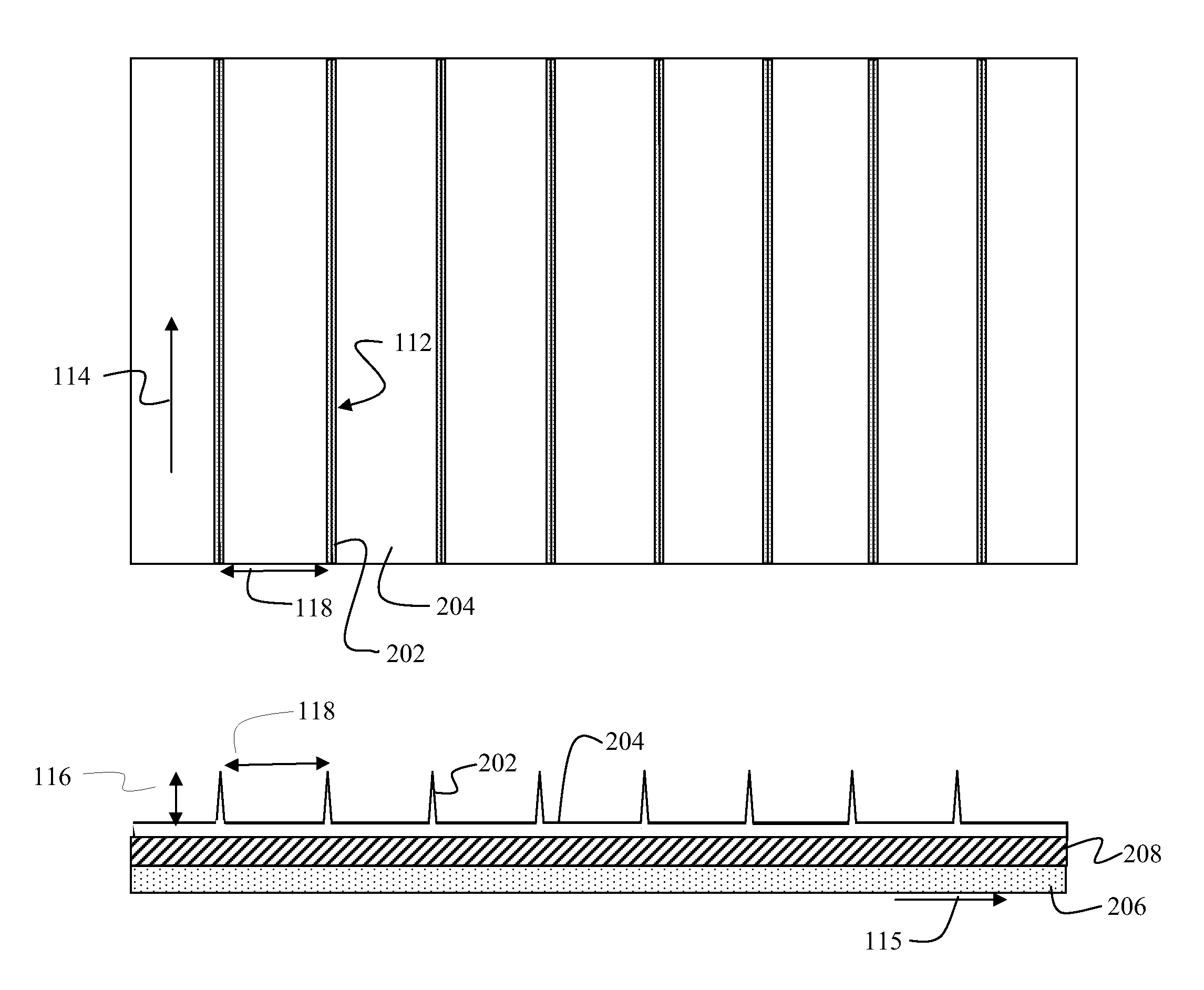 Elastomeric riblets