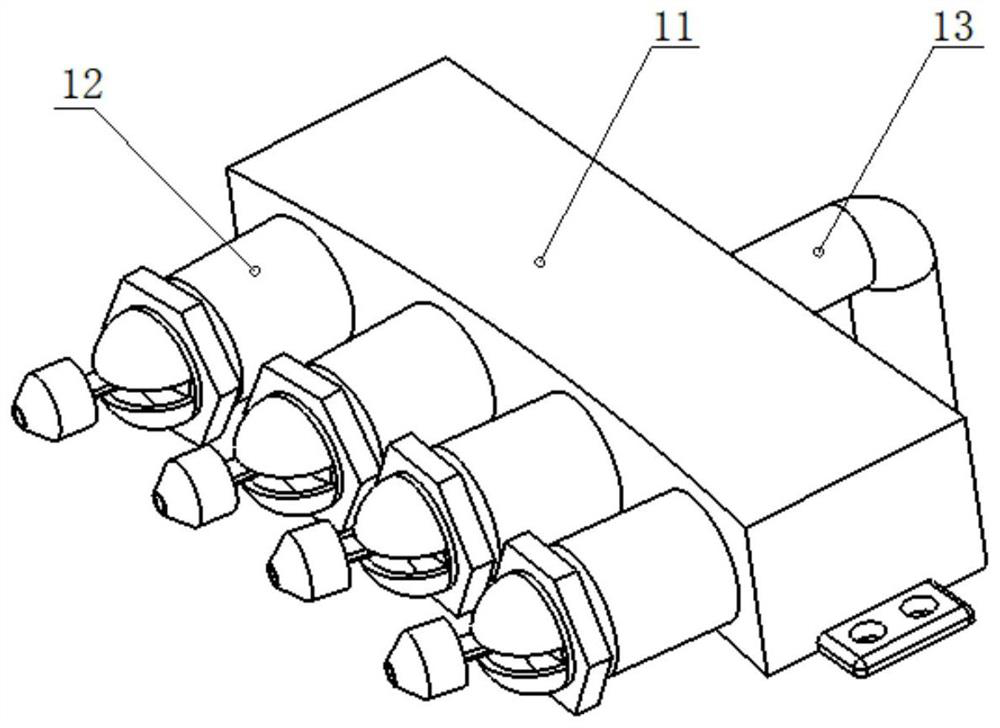 Confining pressure cavitation water jet cleaning device