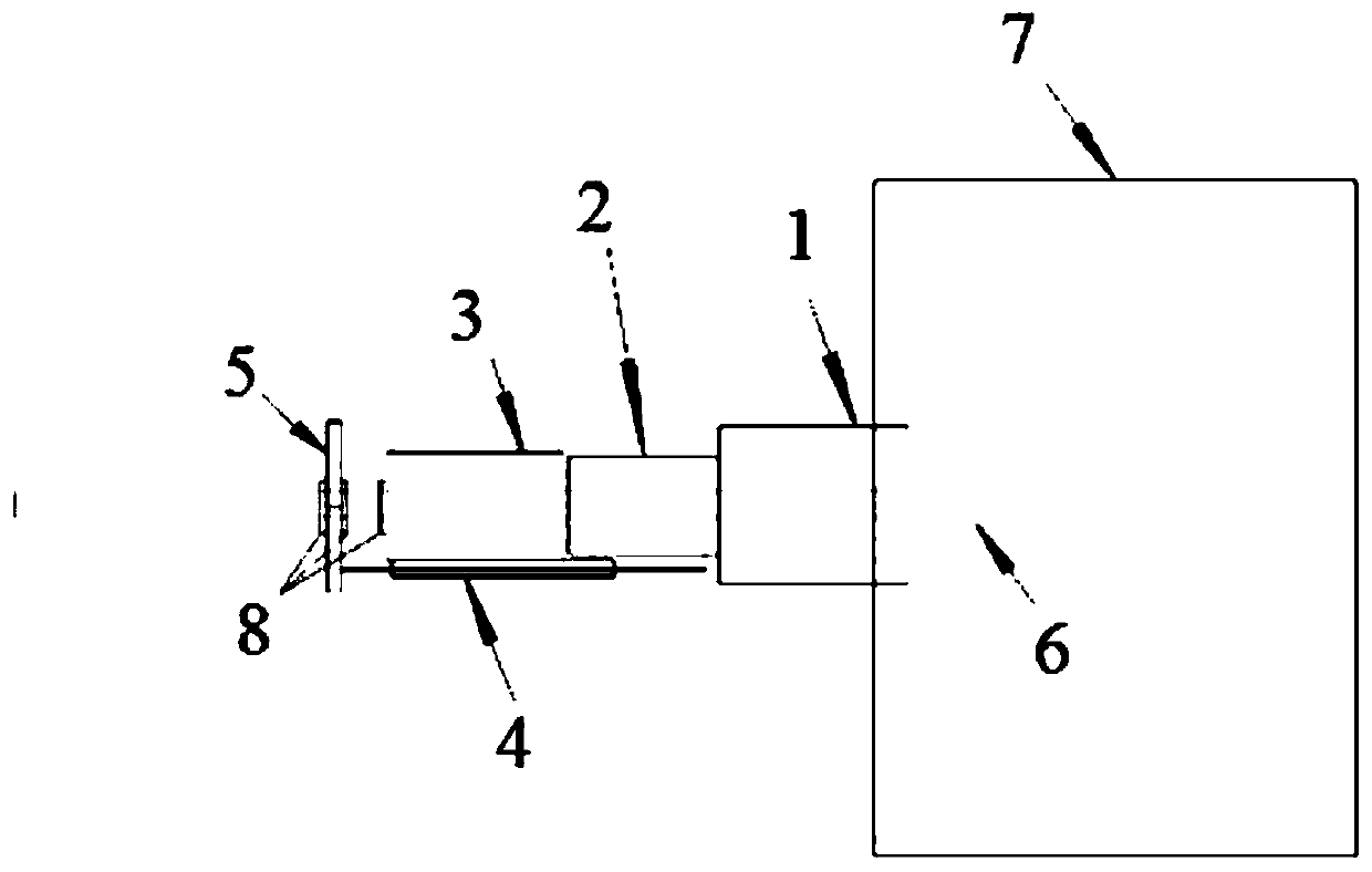 A pull-out test loading device