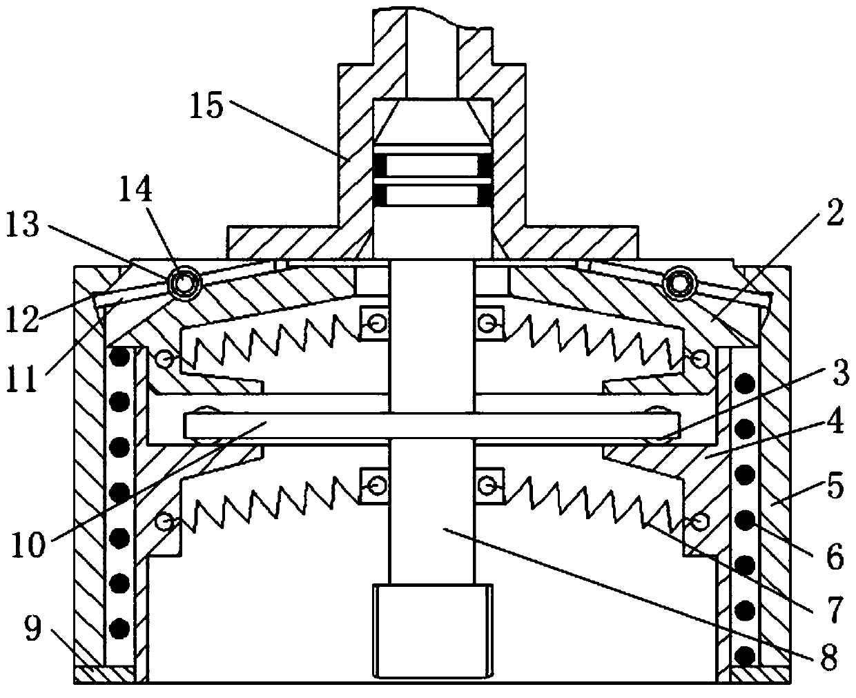 Pipeline floating connecting device with backing function