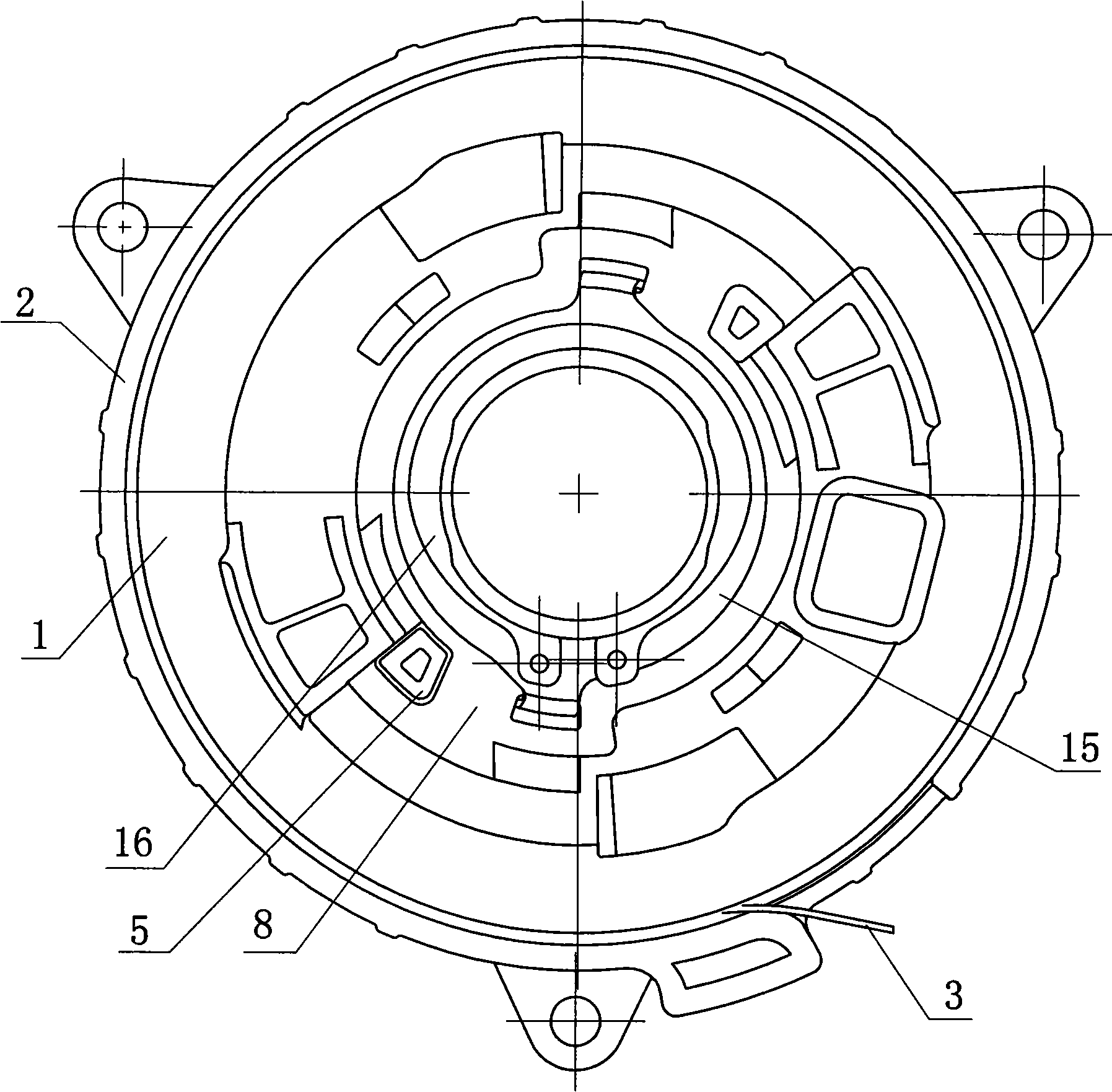 Engine hand pulling starter