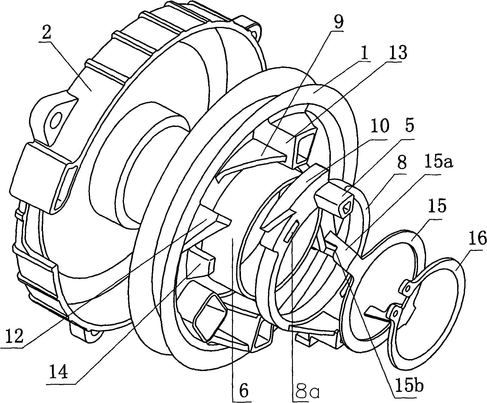 Engine hand pulling starter