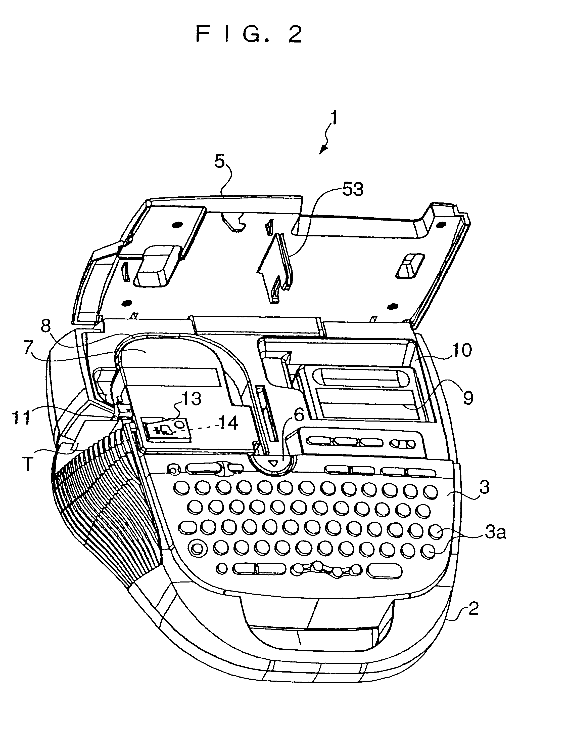 Tape cartridge-holding mechanism and tape printing apparatus including the same