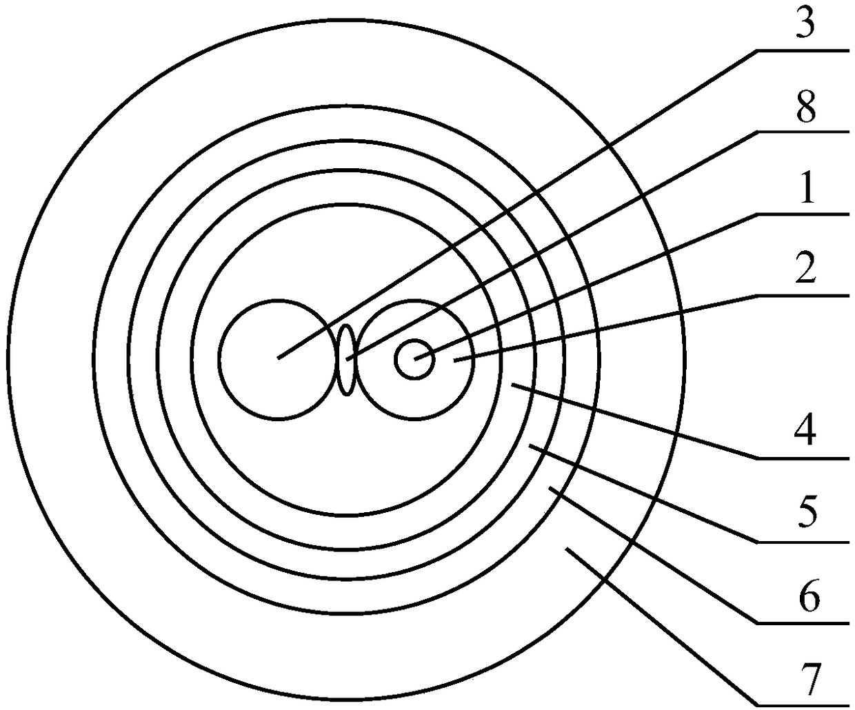 Temperature sensing optical cable and its preparation method