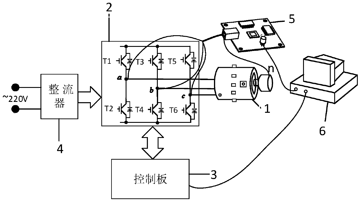 Open-circuit fault detection method of three-phase inverter power tube