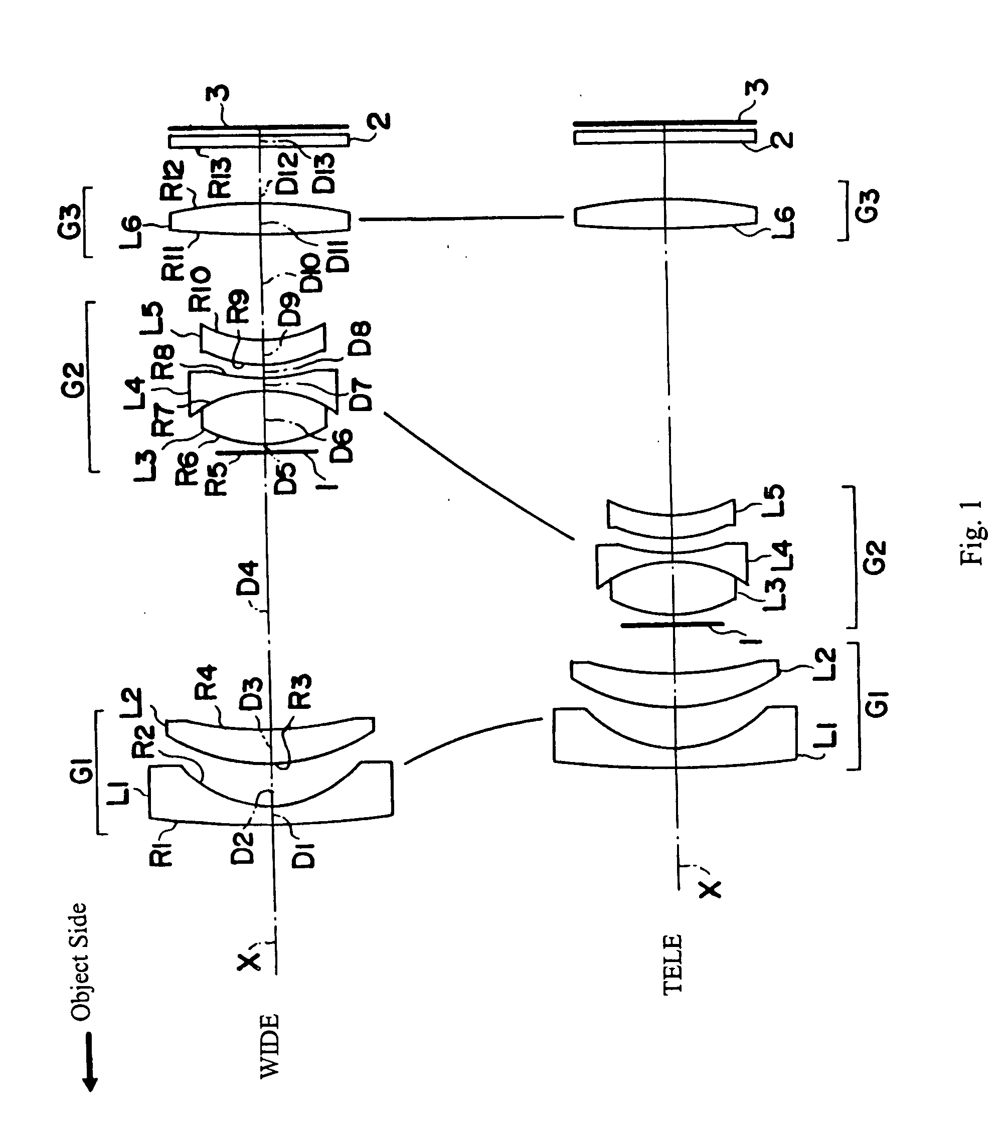 Three-group zoom lens